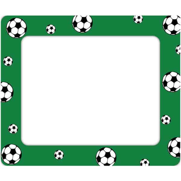 Soccer Restickable Photo Frame Sticker Genius