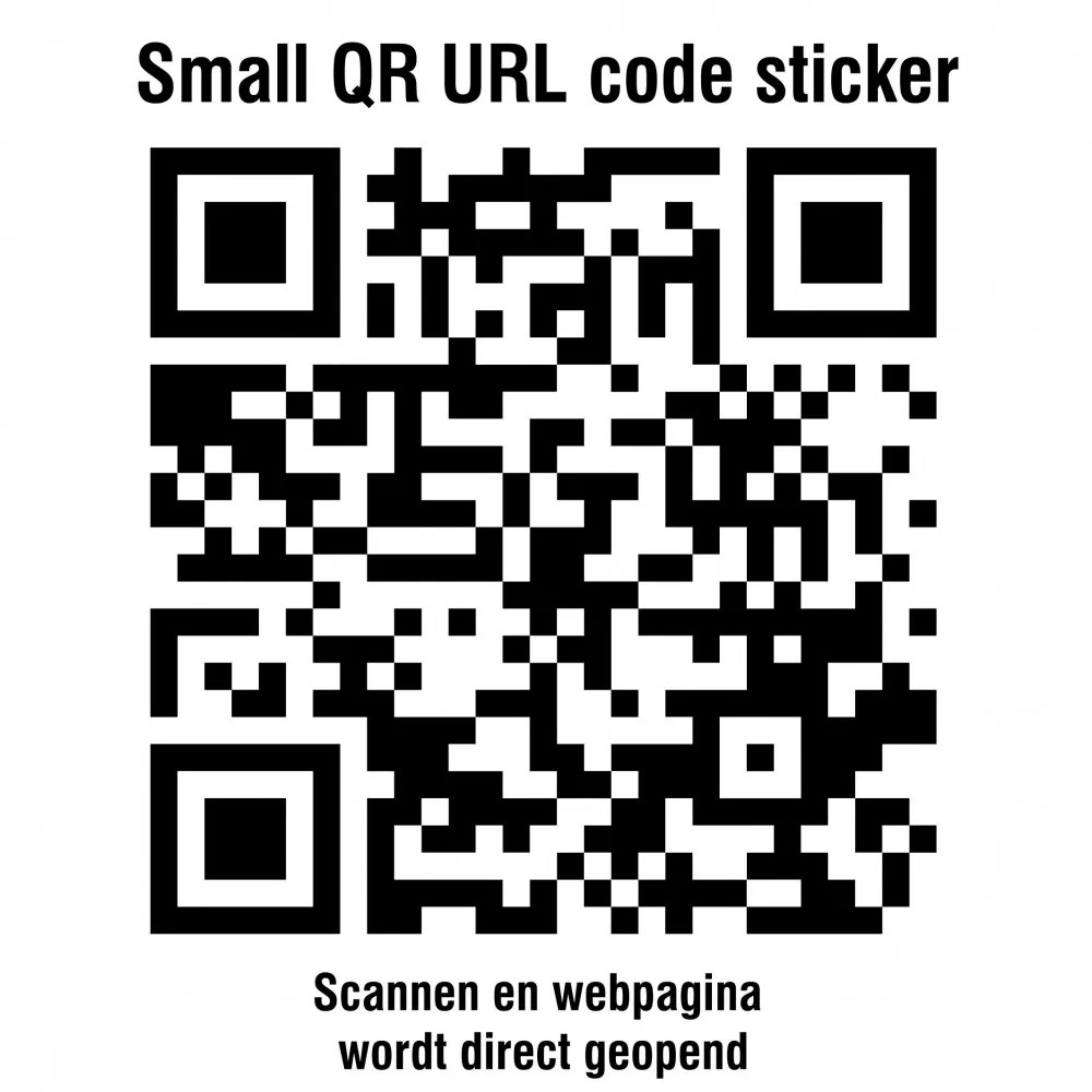 QR code URL stickers kopen? Stickermaster