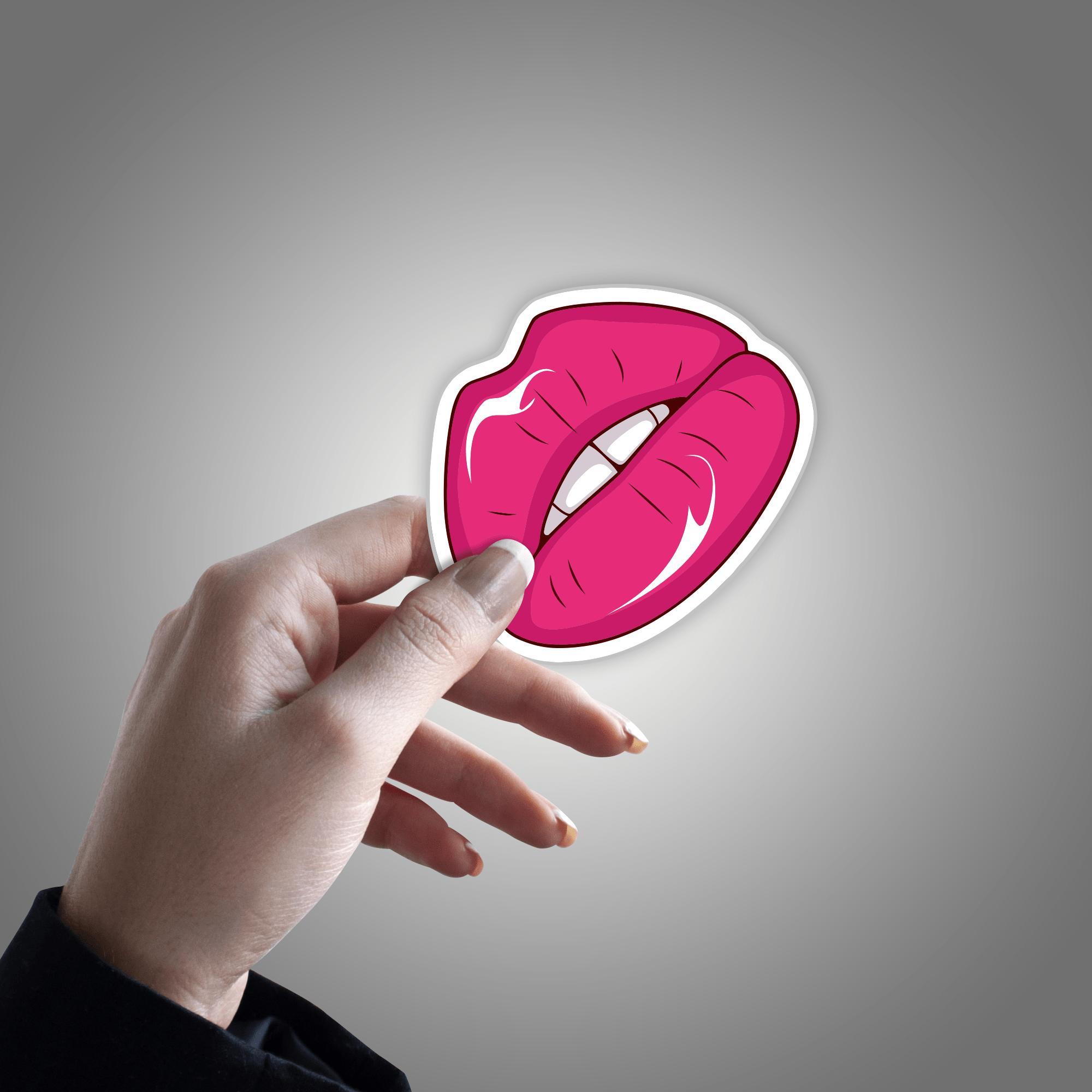 Pink Lips Sticker