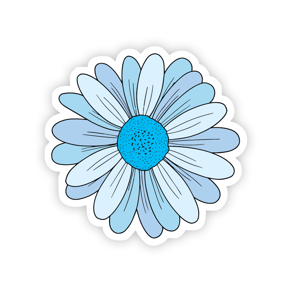 Blue Daisy Aesthetic Sticker