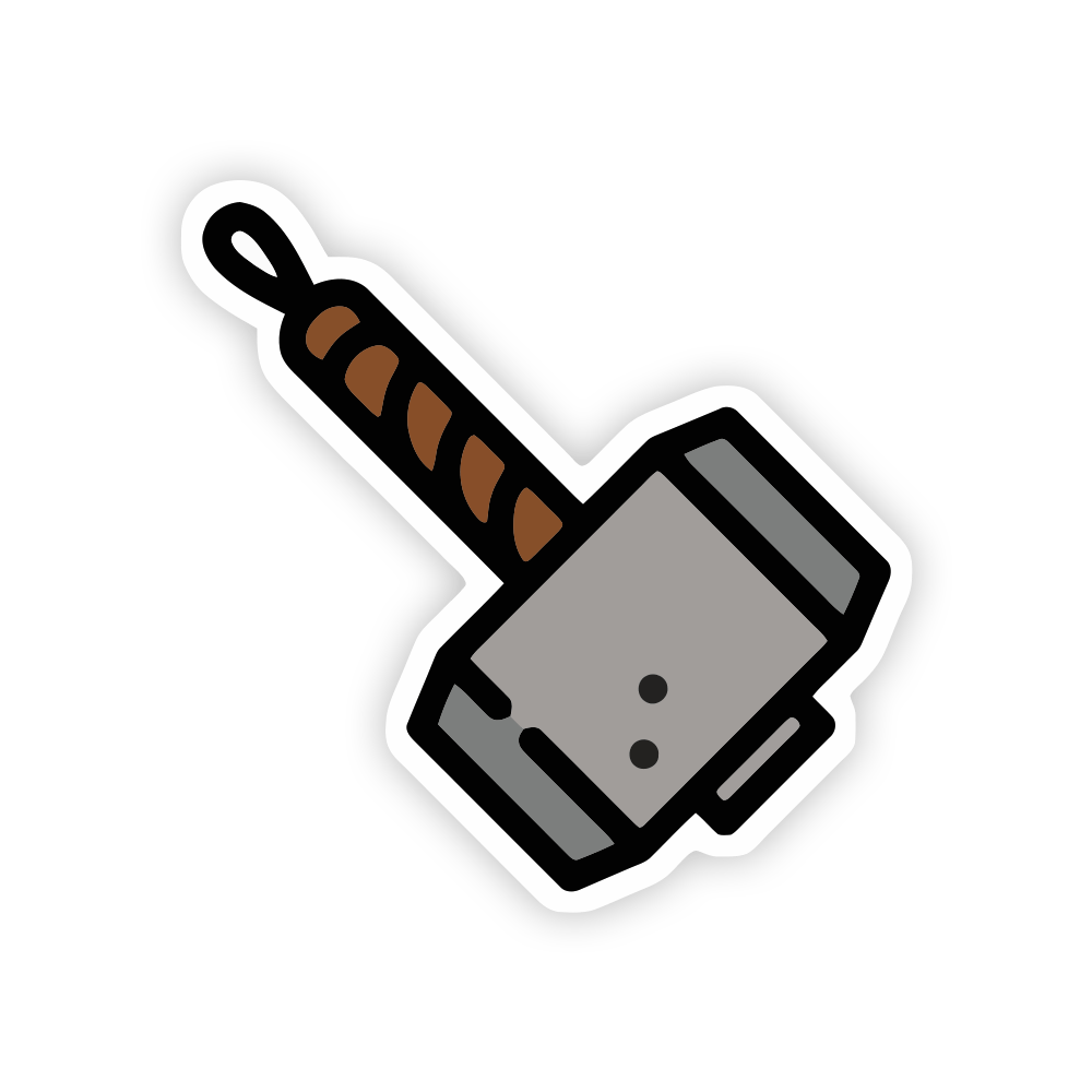 Thor Hammer Sticker