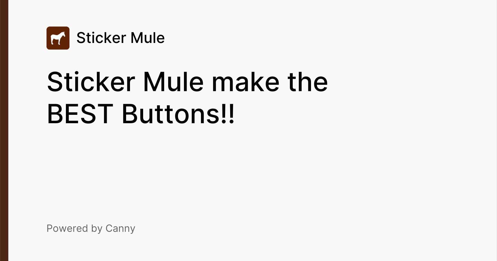 Sticker Mule make the BEST Buttons!! Voters Sticker Mule