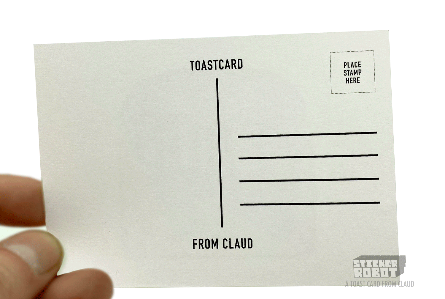 Postcard Stickers Sticker Robot Custom Stickers