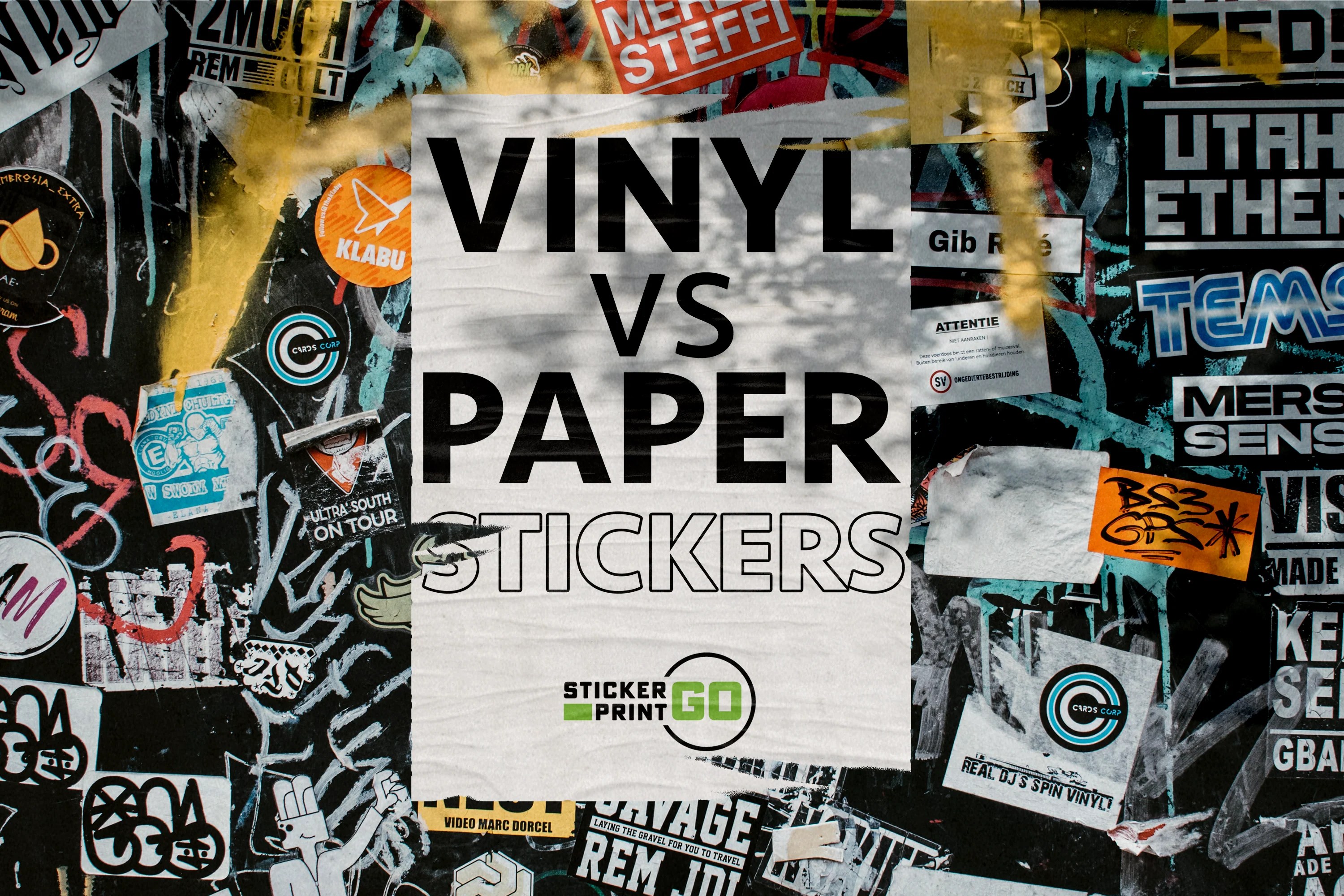 Vinyl Stickers vs Paper Stickers What You Need to Know StickerPrintGo
