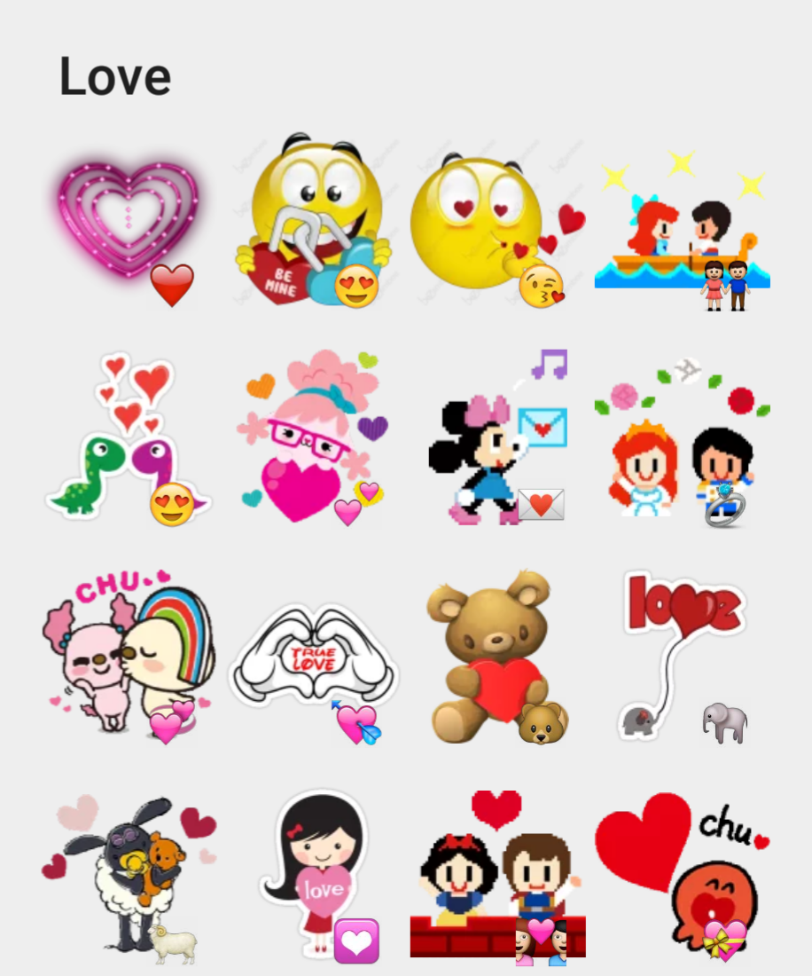Love sticker set Stickers