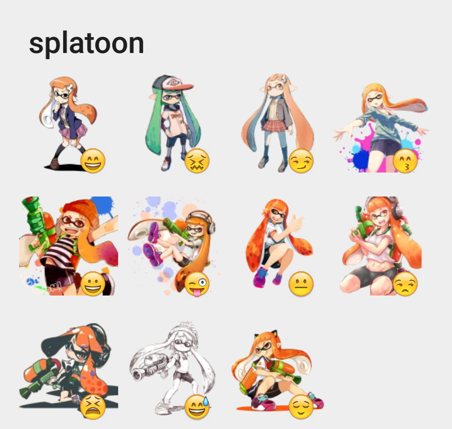 Splatoon sticker set Stickers