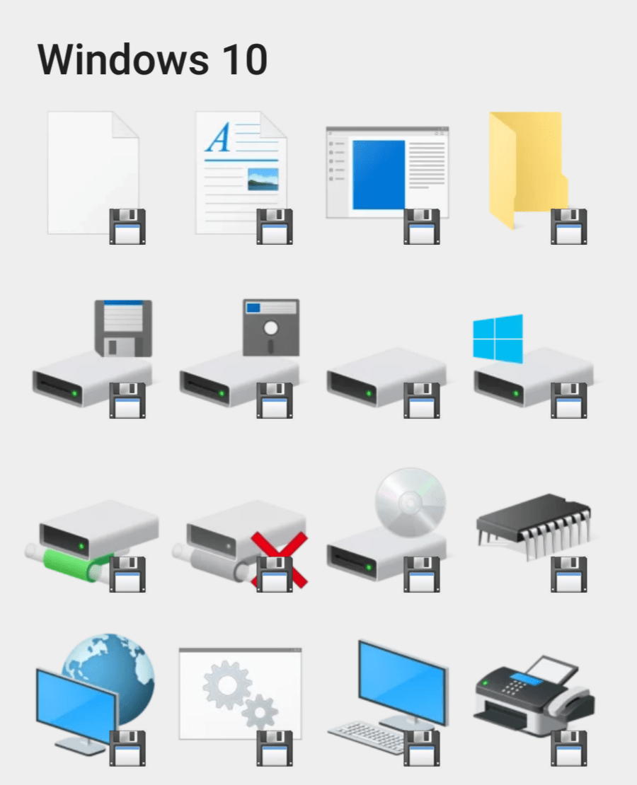 Windows 10 sticker set Stickers