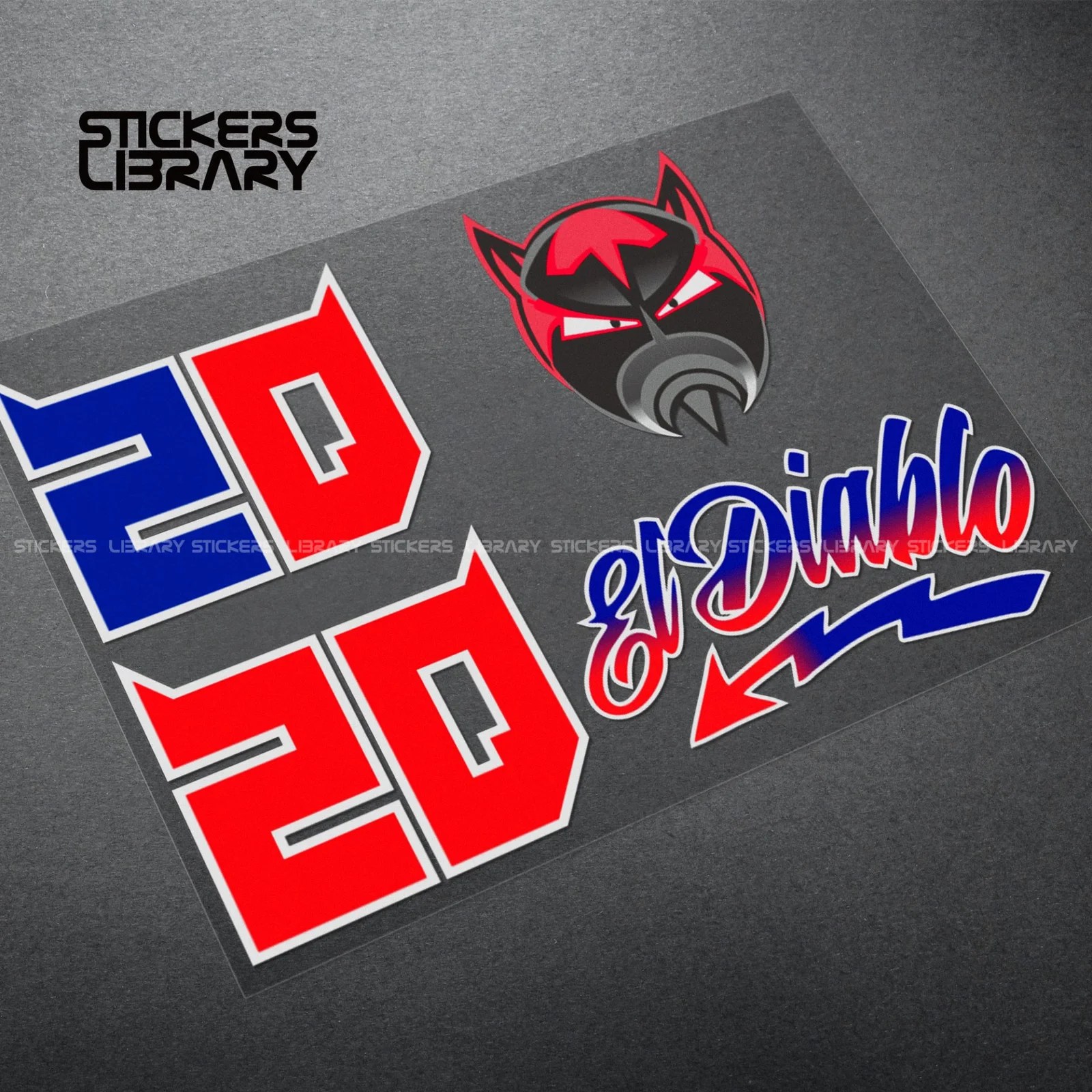 Motorcycle car high quality stickers motogp fabio quartararo 20 decals