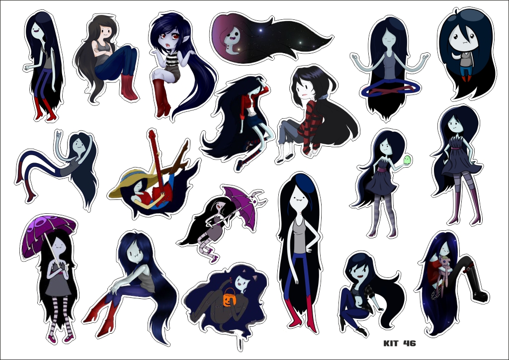 Adventure time Marceline pack StickersMag