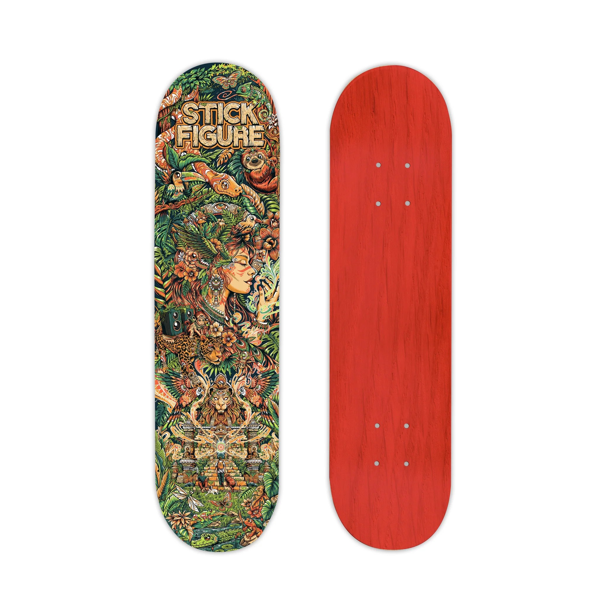 Heart of the Jungle Skate Deck StickFigureStore