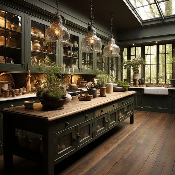 Green Rustic Kitchens Discover Elegant and Cozy Design Ideas