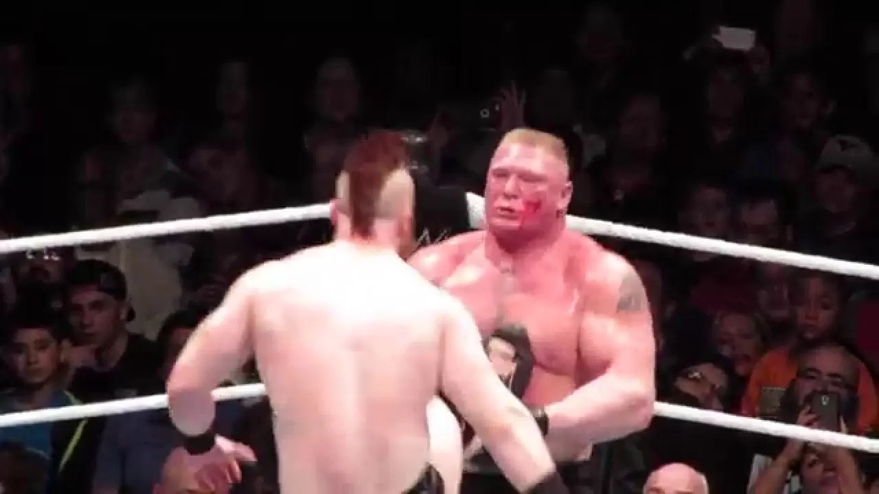 Watch The Full Brock Lesnar Vs Sheamus Match From Last Night's WWE Live