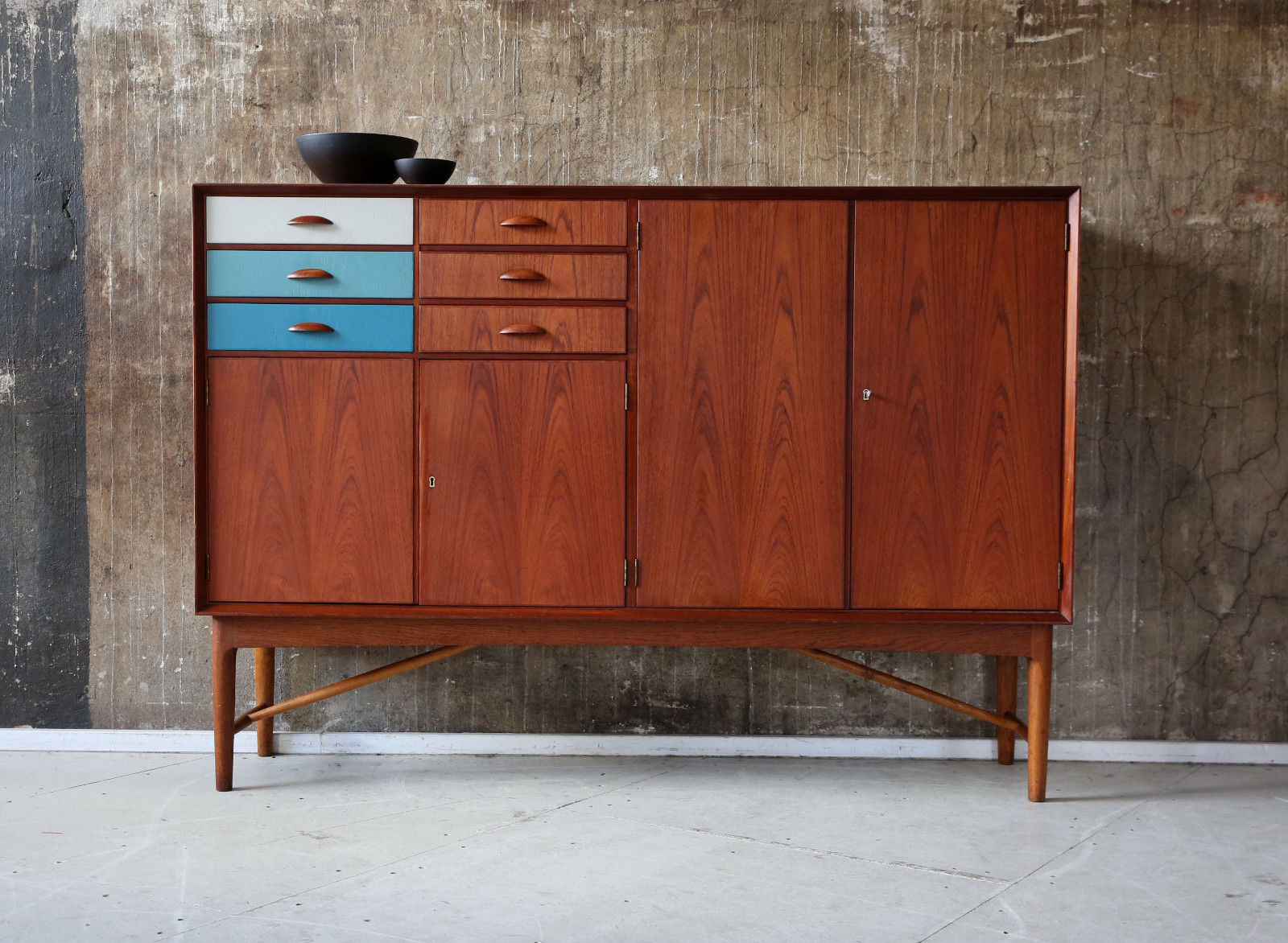 Highboard Teak STILRAUMBERLIN dänische Design Möbel Berlin