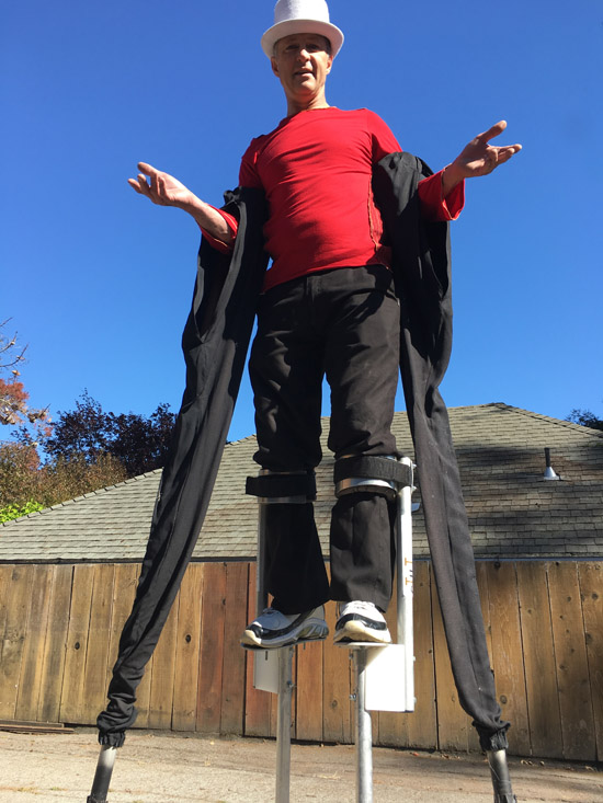 Arm Stilts, forearm mount