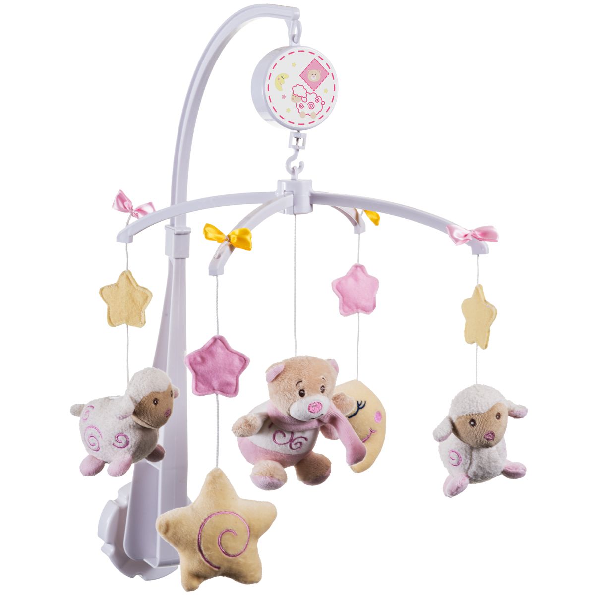 BIECO Musikmobile Baby Mobile Spieluhr Musikuhr Einschlafhilfe für