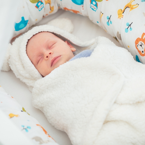 Baby Einschlagdecke BÄR Wickel Decke Einlage Auflage Fuß