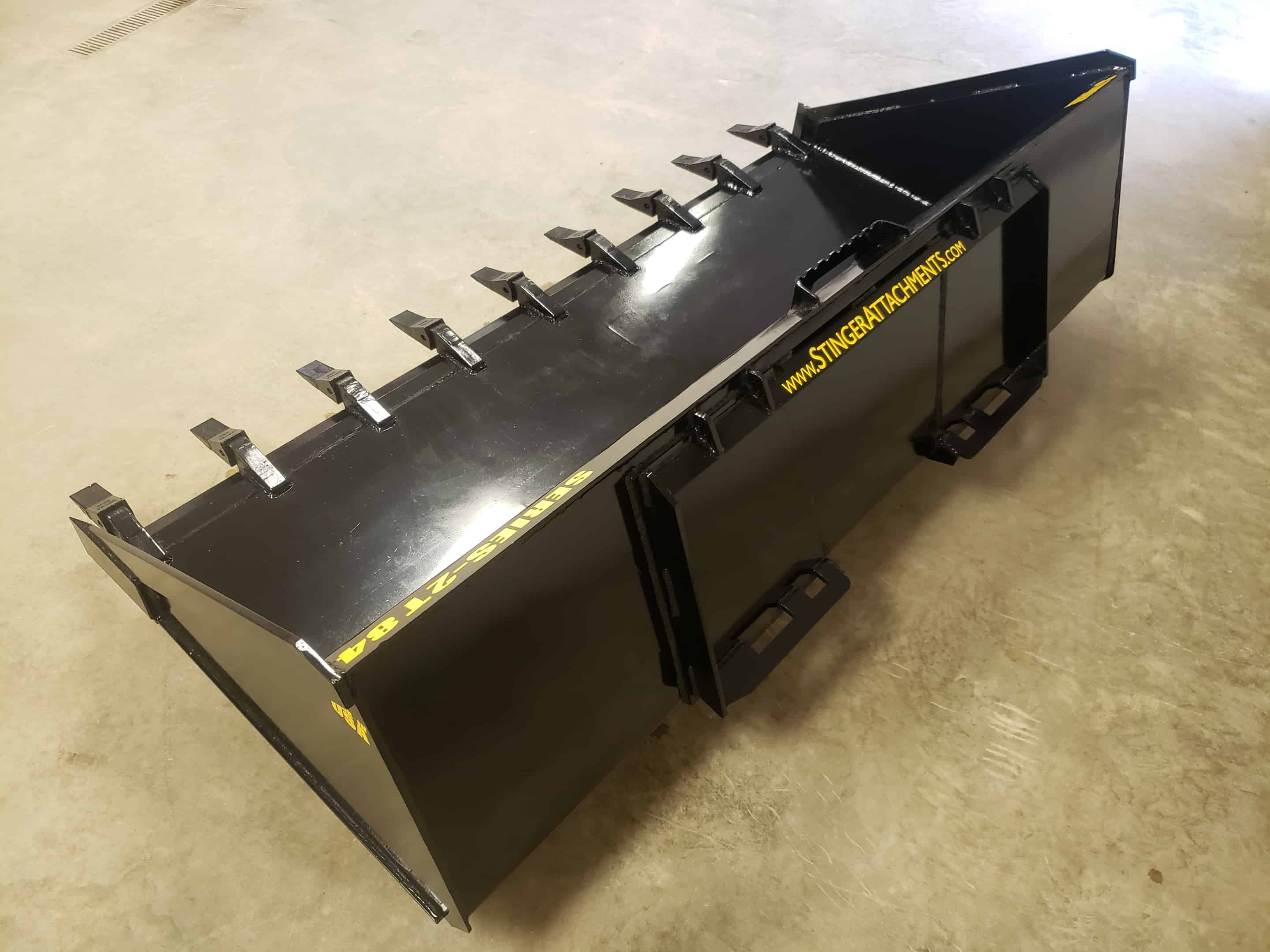 Skid Steer Tooth Bucket Attachment Stinger Attachments