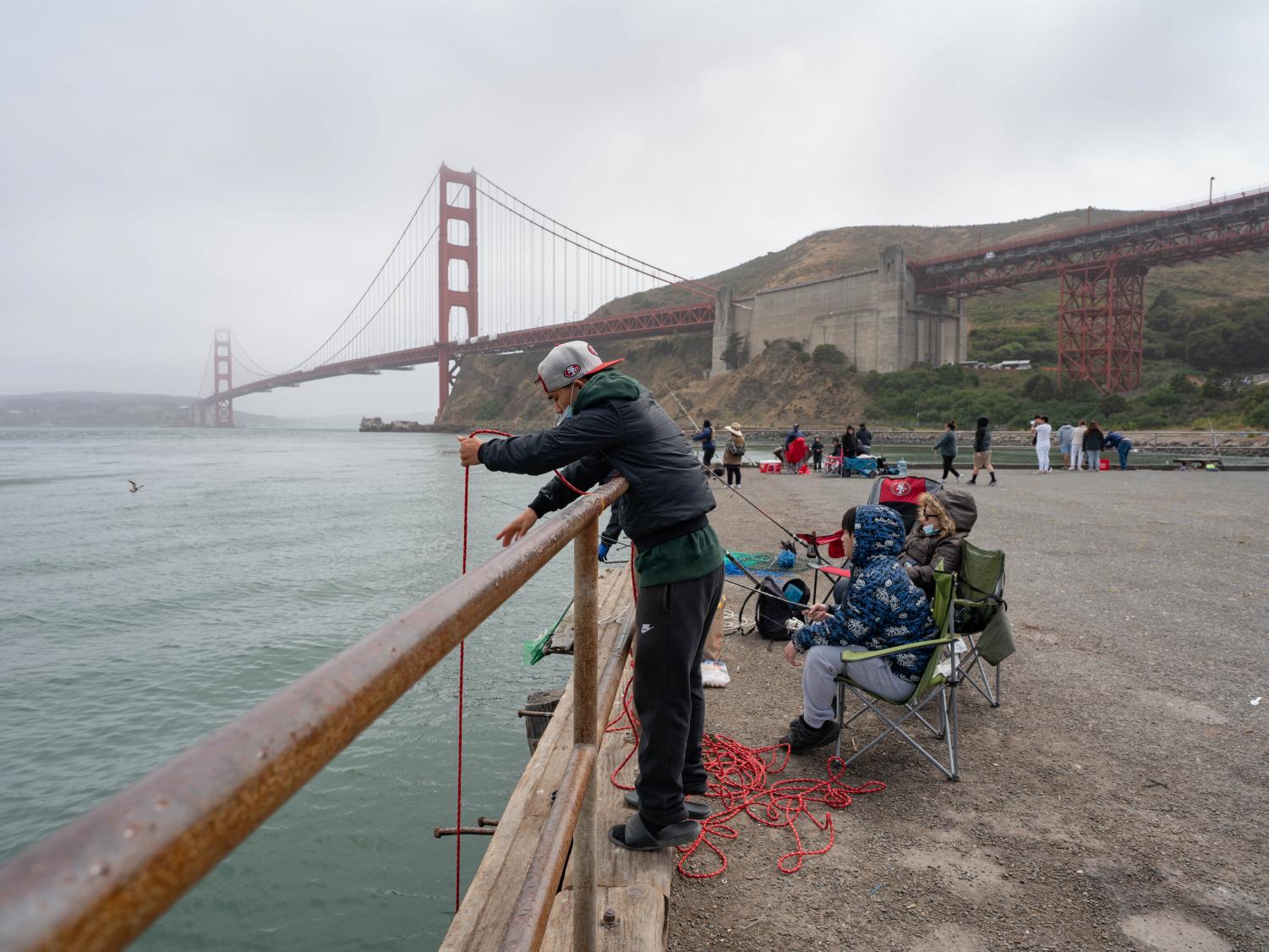 Fishing at the Golden Gate Bridge A photo story THE STINGER