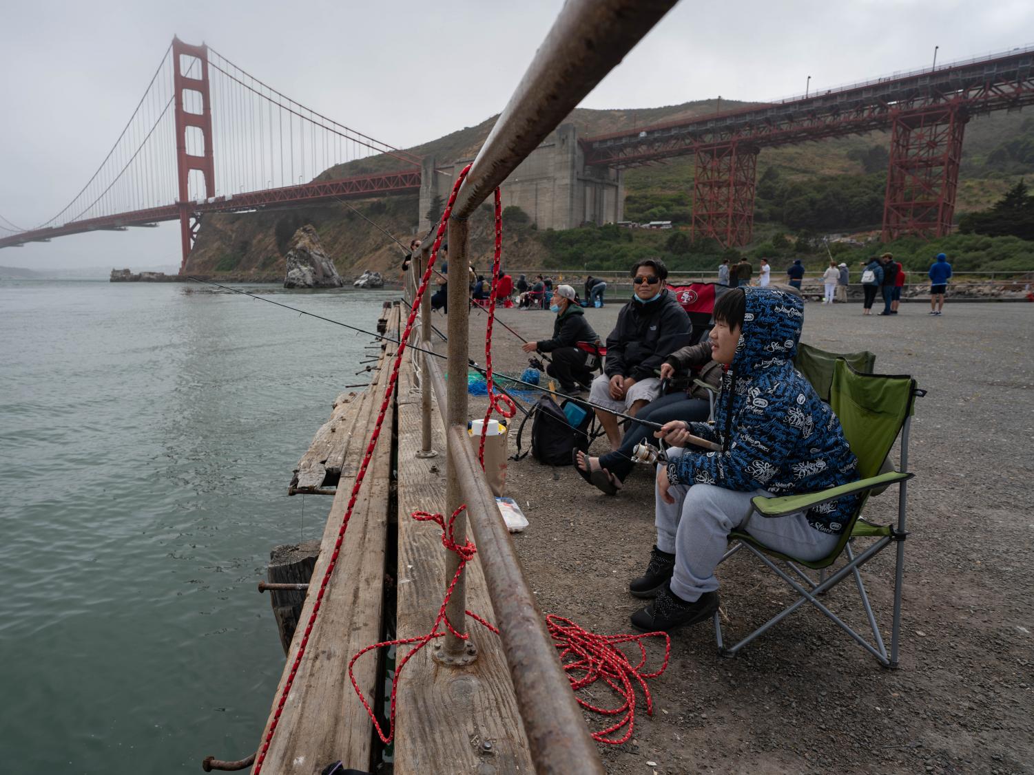 Fishing at the Golden Gate Bridge A photo story THE STINGER