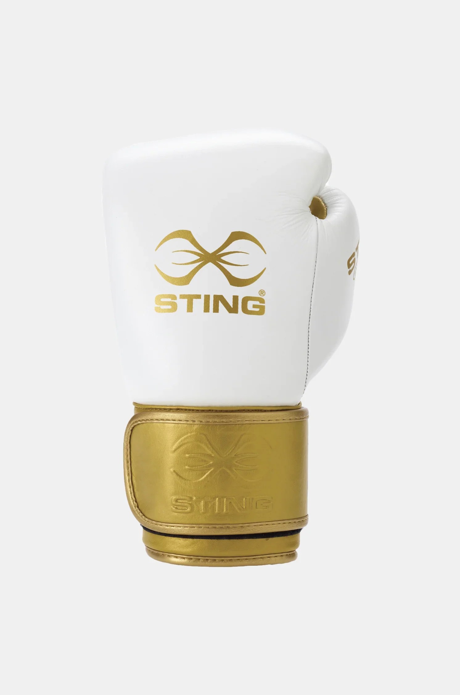 Evolution Boxing GlovesWhite/Gold STING USA