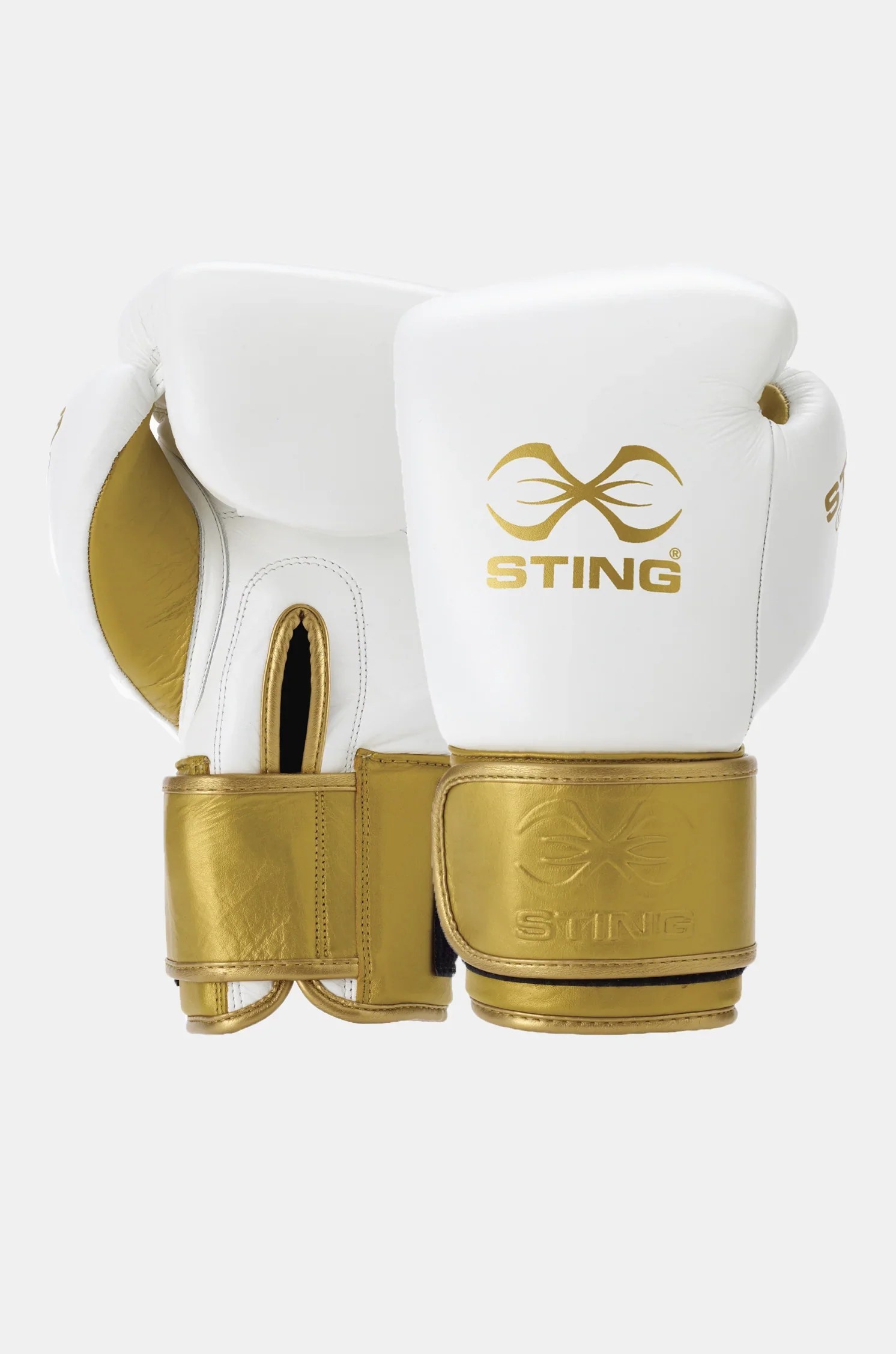 Evolution Boxing GlovesWhite/Gold STING USA