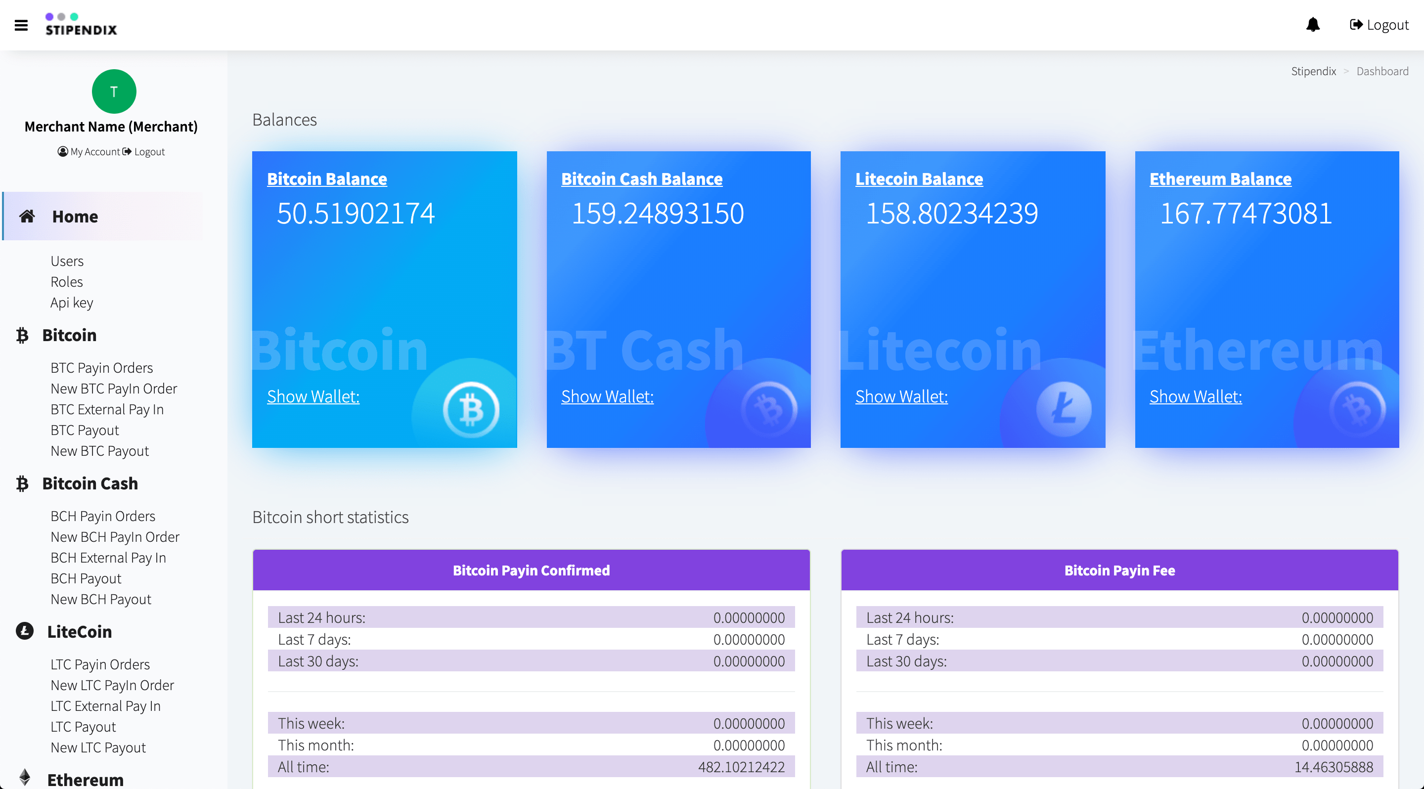 Stipendix NonCustodial Cryptocurrency Payment Processor