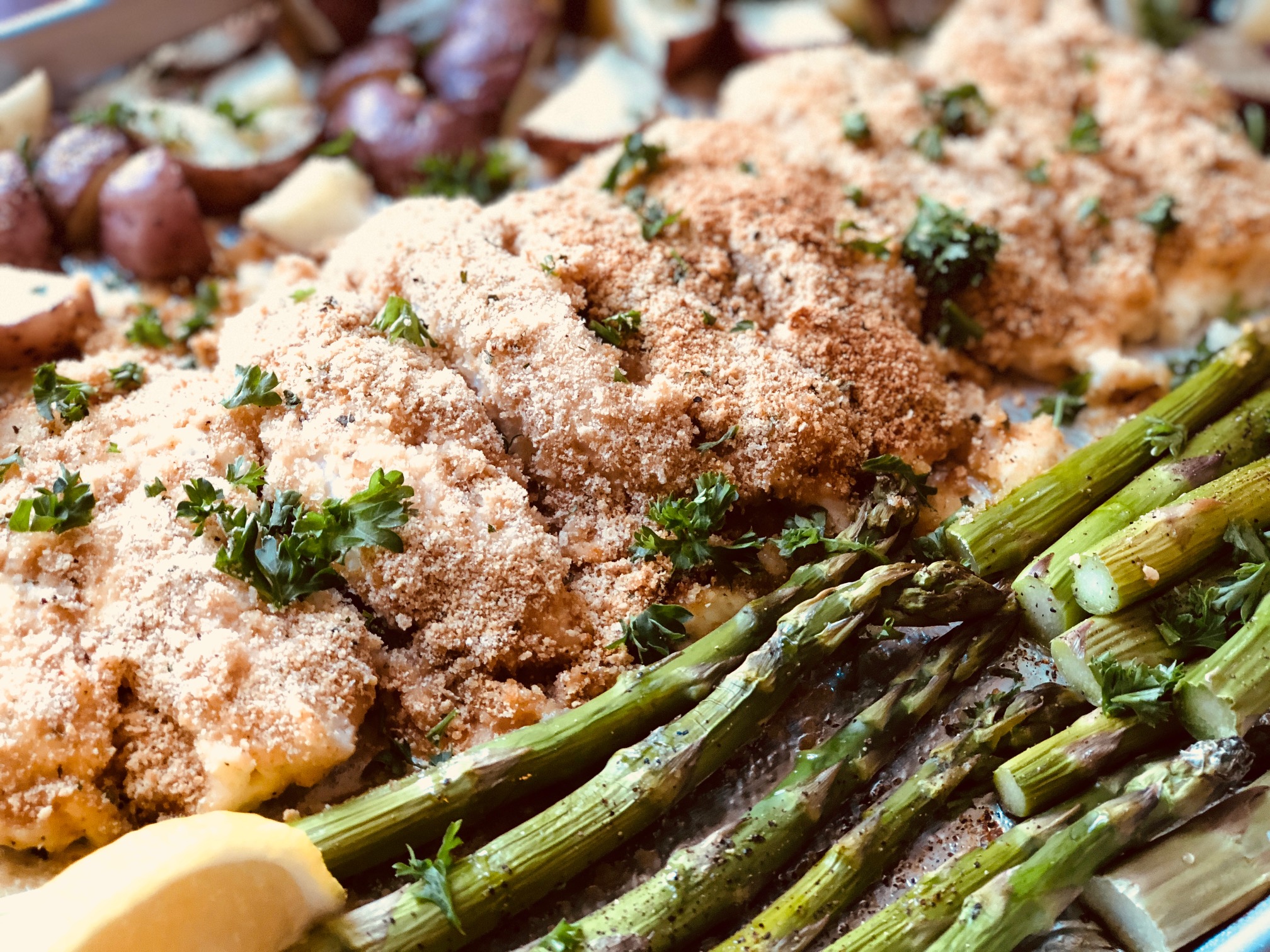 One Pan Baked Parmesan Chicken Stirlist