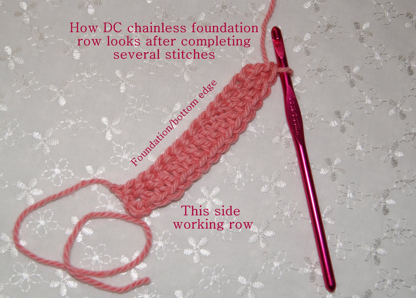 HDC or DC chainless foundation tutorial Stitch4eveR