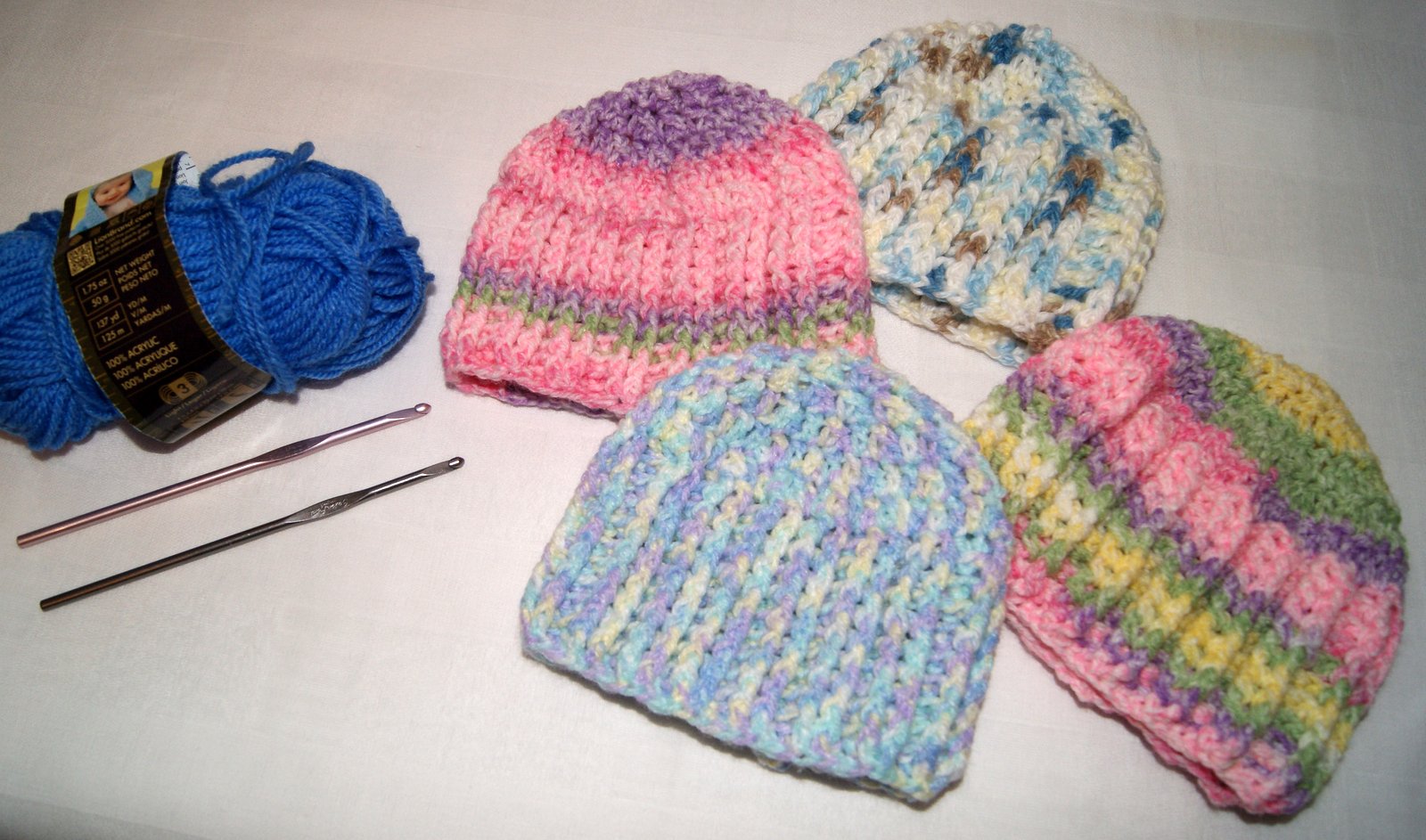 Newborn beanies for donation Stitch4eveR