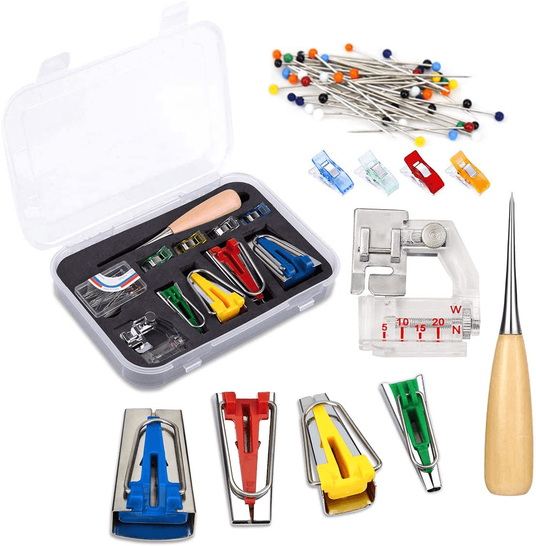 Bias Tape Maker Kit 11 Piece Set Stitch and Go