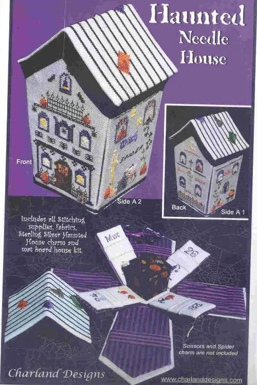 Charland Designs Haunted Needle House Complete Kit Stitches From The