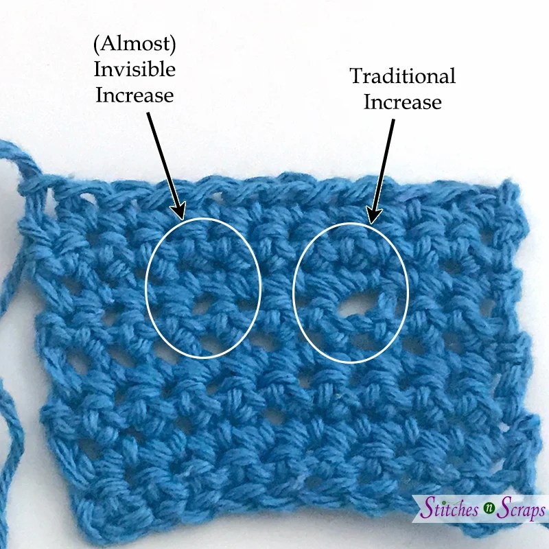 Almost Invisible Single Crochet Increase Stitches n Scraps