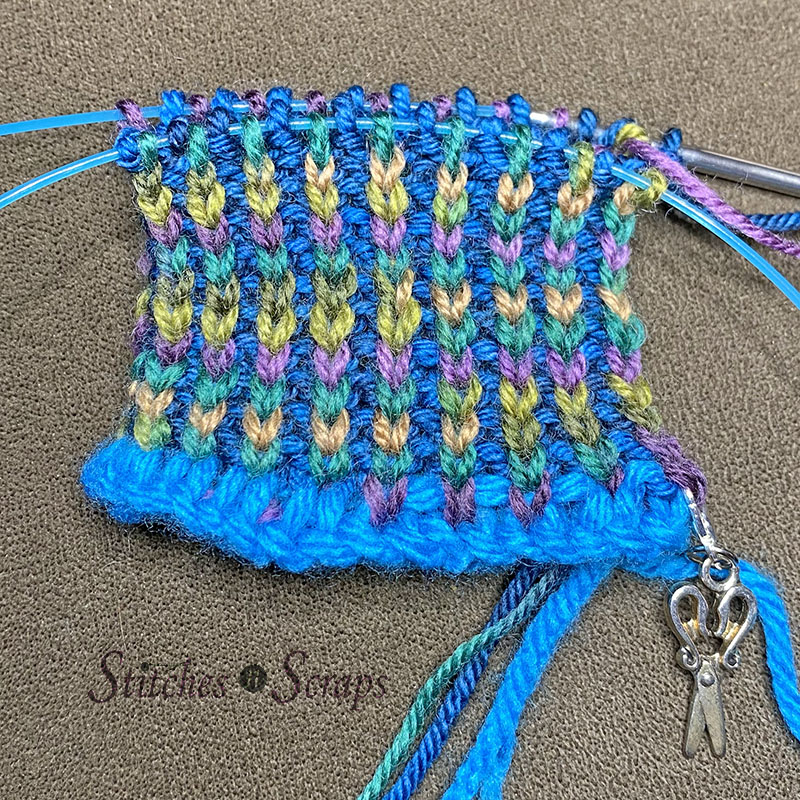 Knit Reversible Fingerless Mitts Pattern Hand in Hand Stitches n Scraps