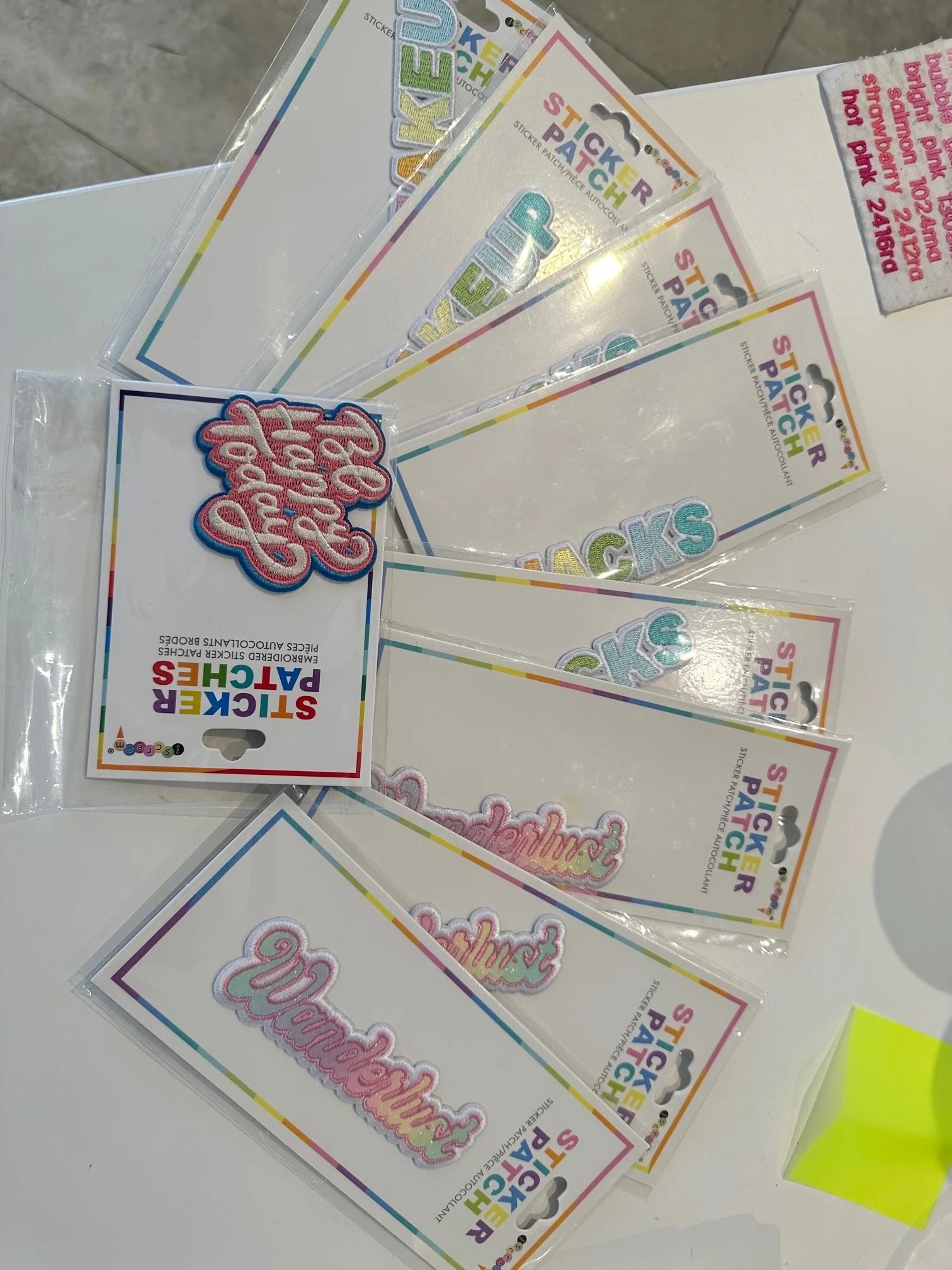 Sticker Patches Stitching Around Collections