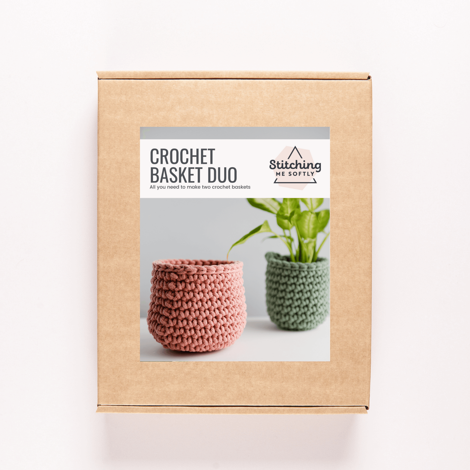 Crochet Basket Duo Kit • Craft and crochet kits, gifts and accessories