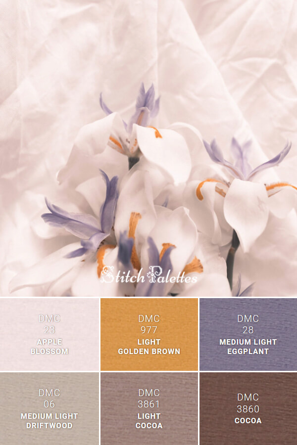 Springtime Embroidery Color Palette (With Thread Codes)