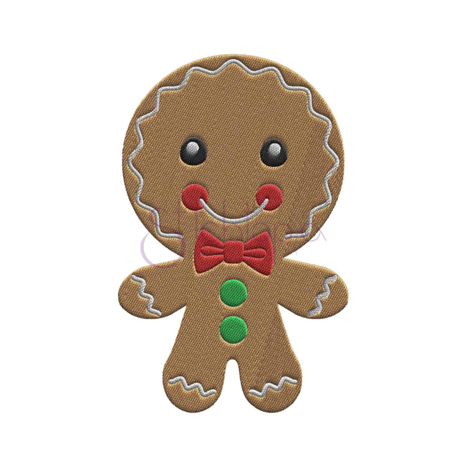 Gingerbread Man Embroidery Design Stitchtopia