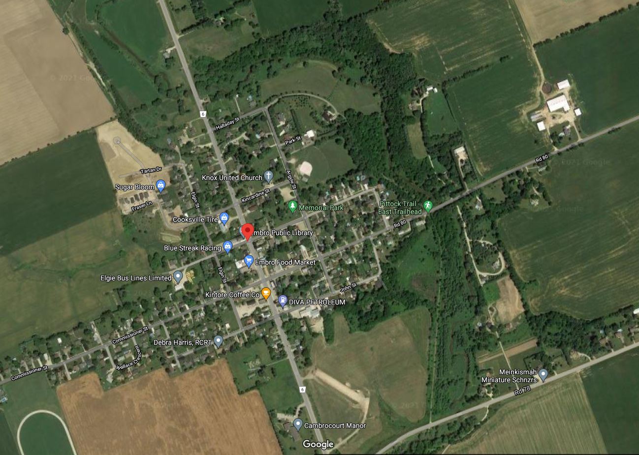 Sense of community in a small town Embro, Ontario Stittsville