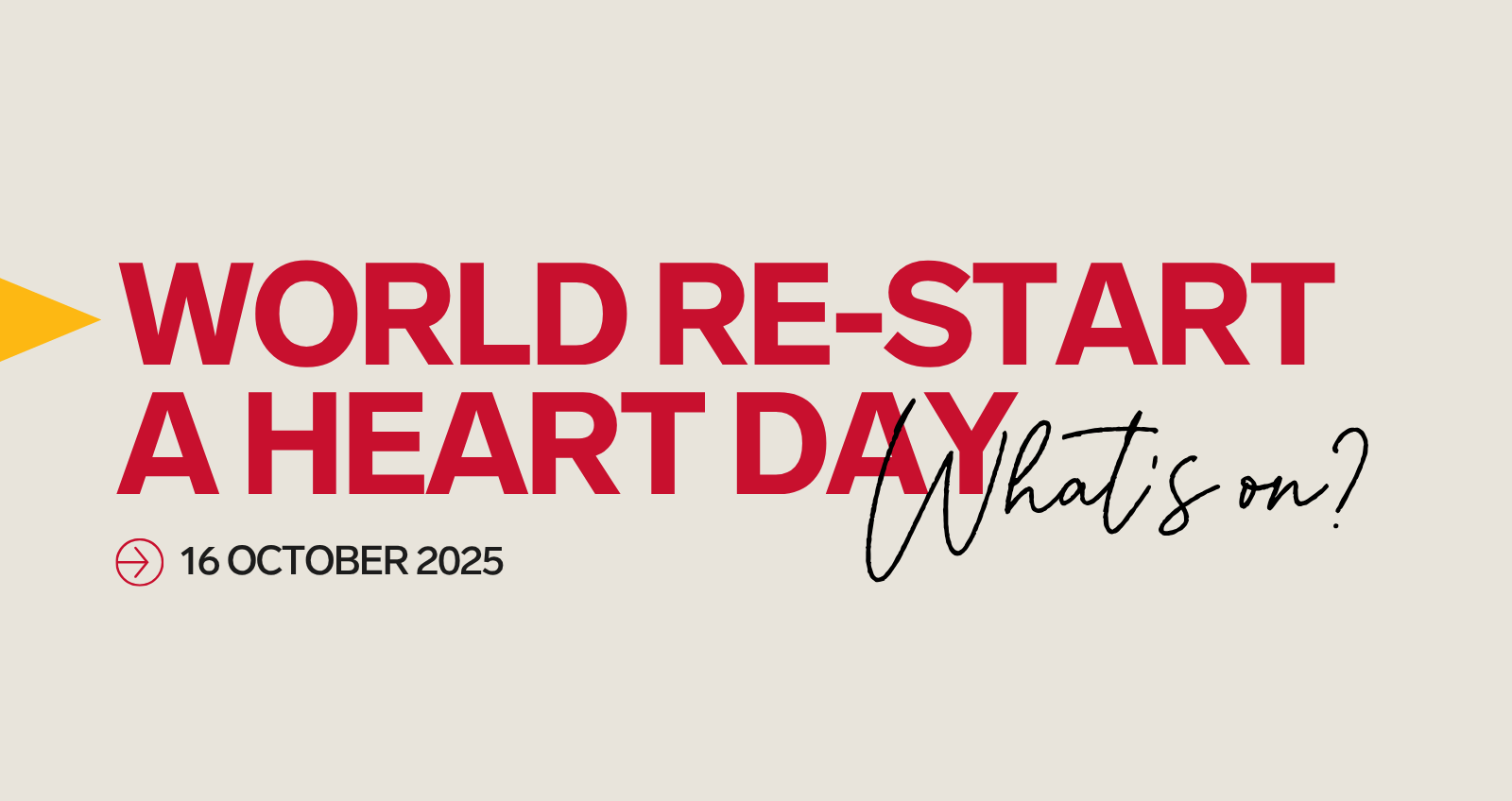 What’s On World Restart a Heart Day 2025 St John Australia