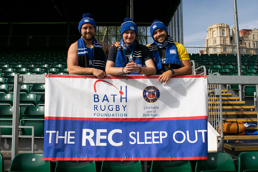 Bath Rugby Foundation The Rec sleepout St Johns Foundation Good