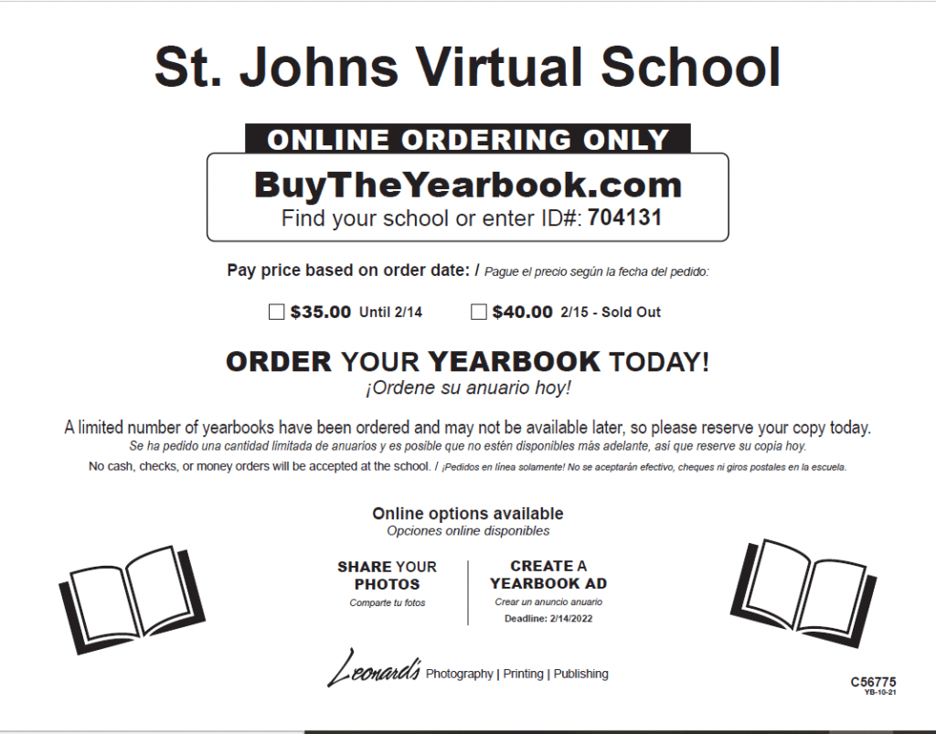 Yearbook St. Johns Virtual School