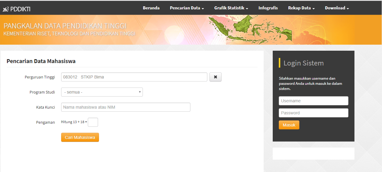 Cara Cek Aktivasi Mahasiswa STKIP BIMA