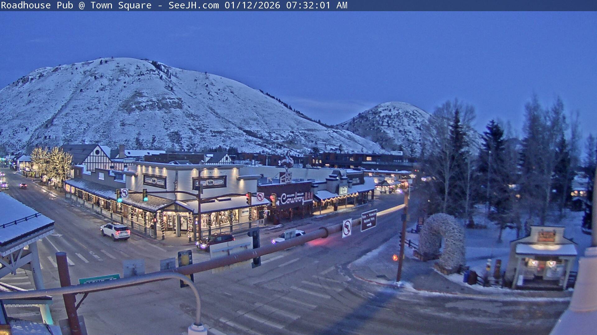 See Jackson Wyoming Town Square Live Video cam