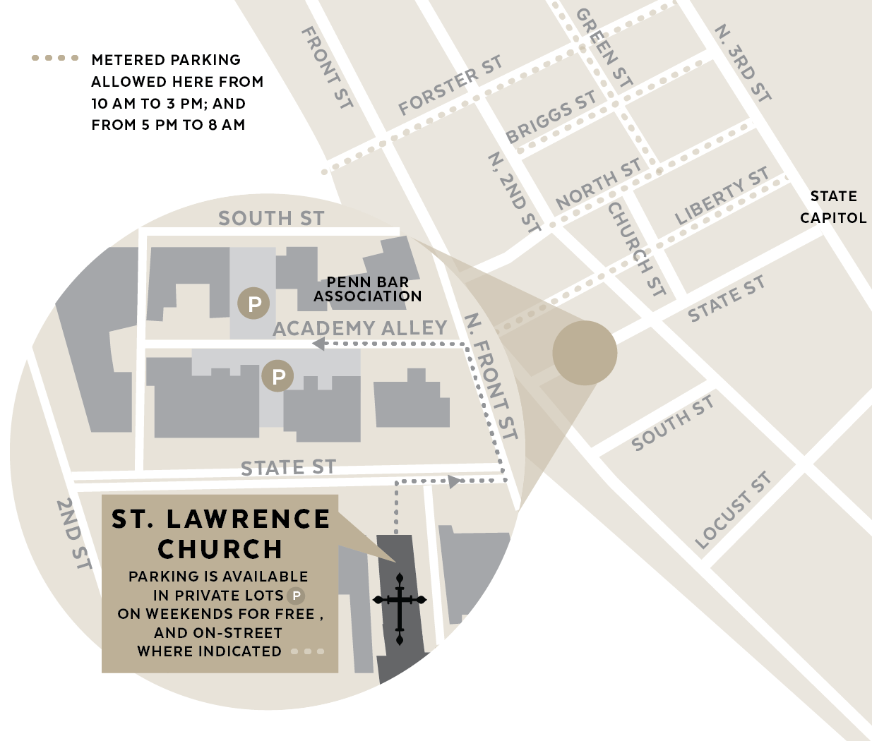 Parking at St. Lawrence