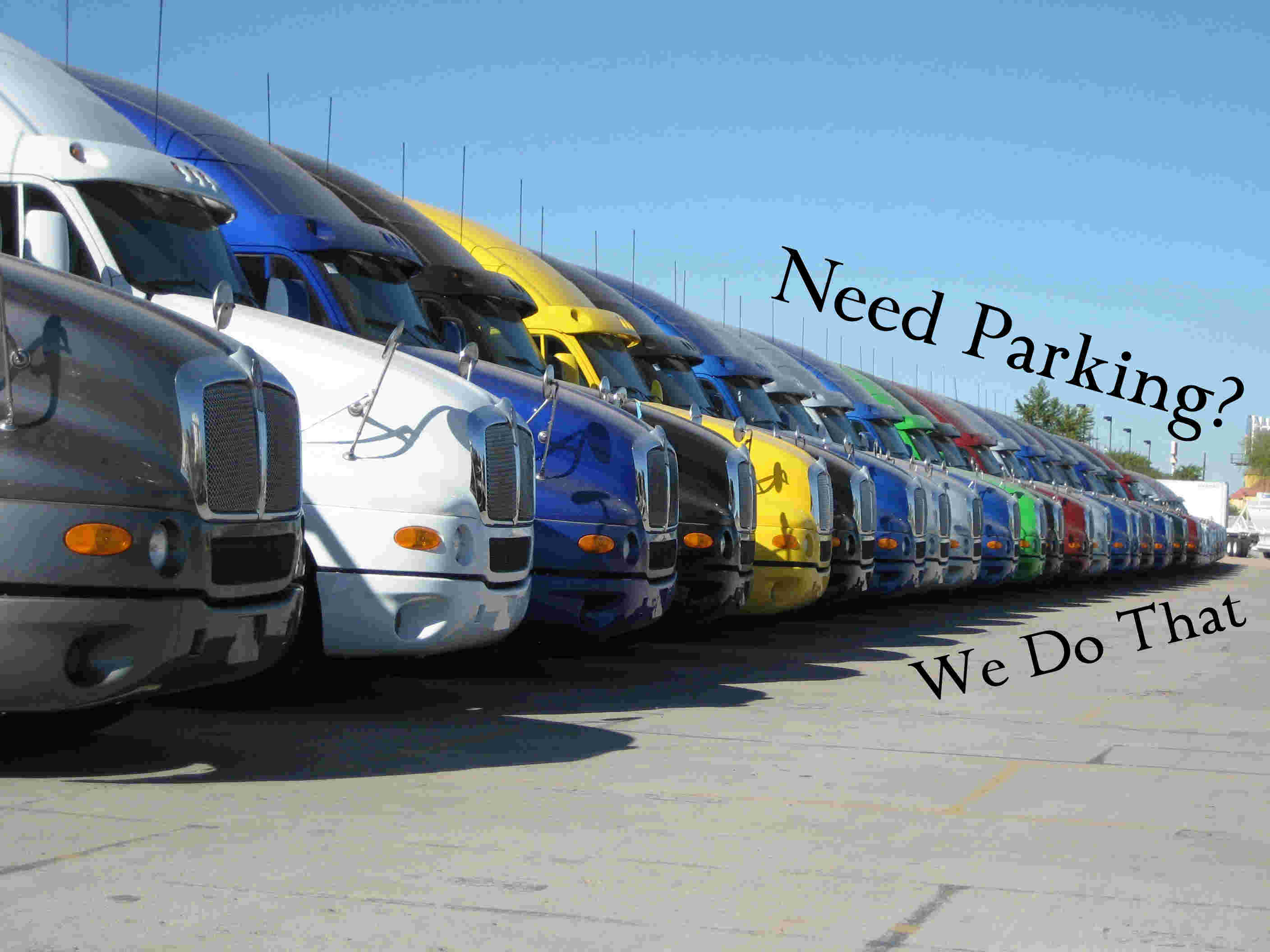 Semi Truck Parking Lot Superstition Trailers