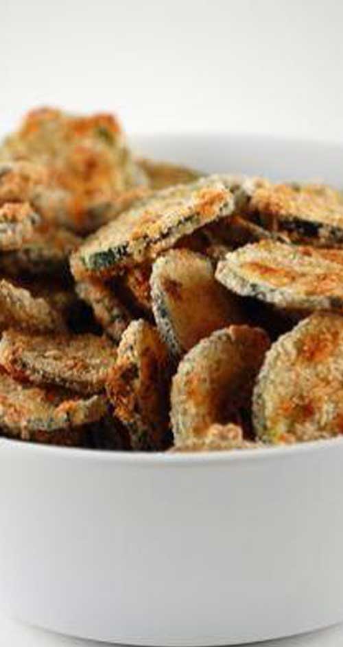 Baked Zucchini Chips Ditch the potato chips and reach for these