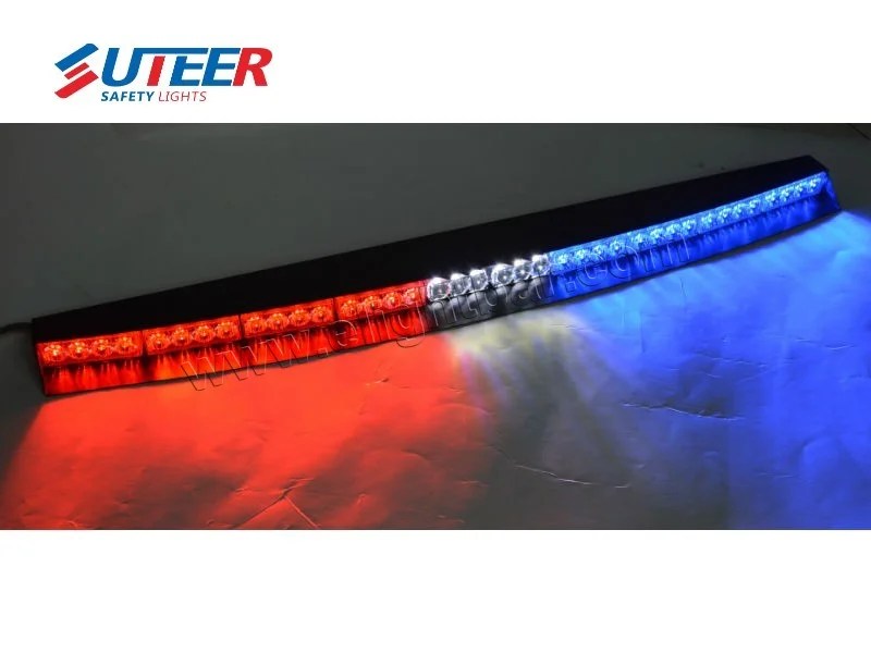 Interior Powerful Red Blue LED Warning Traffic Visor Lightbar
