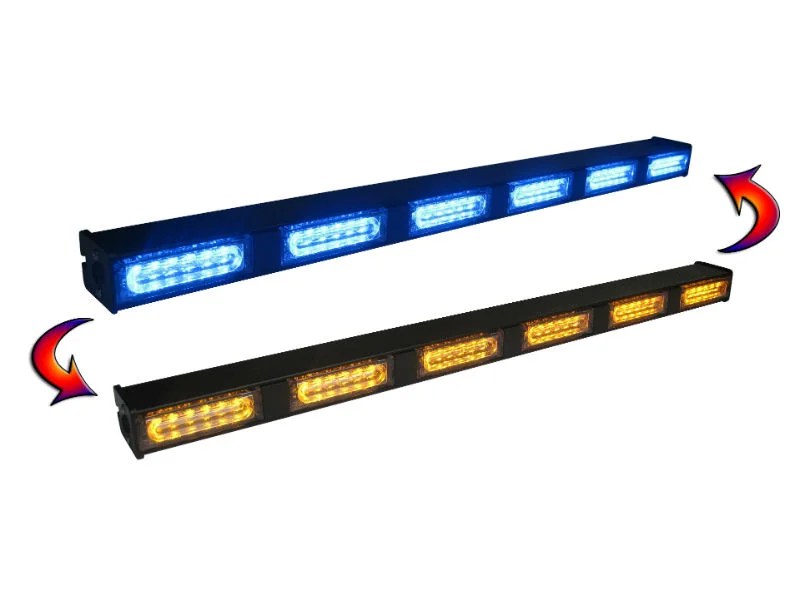 Emergency vehicle LED warning bars and traffic advisors