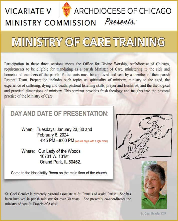 OLOR Saint Linus Catholic Parish Ministry of Care Training