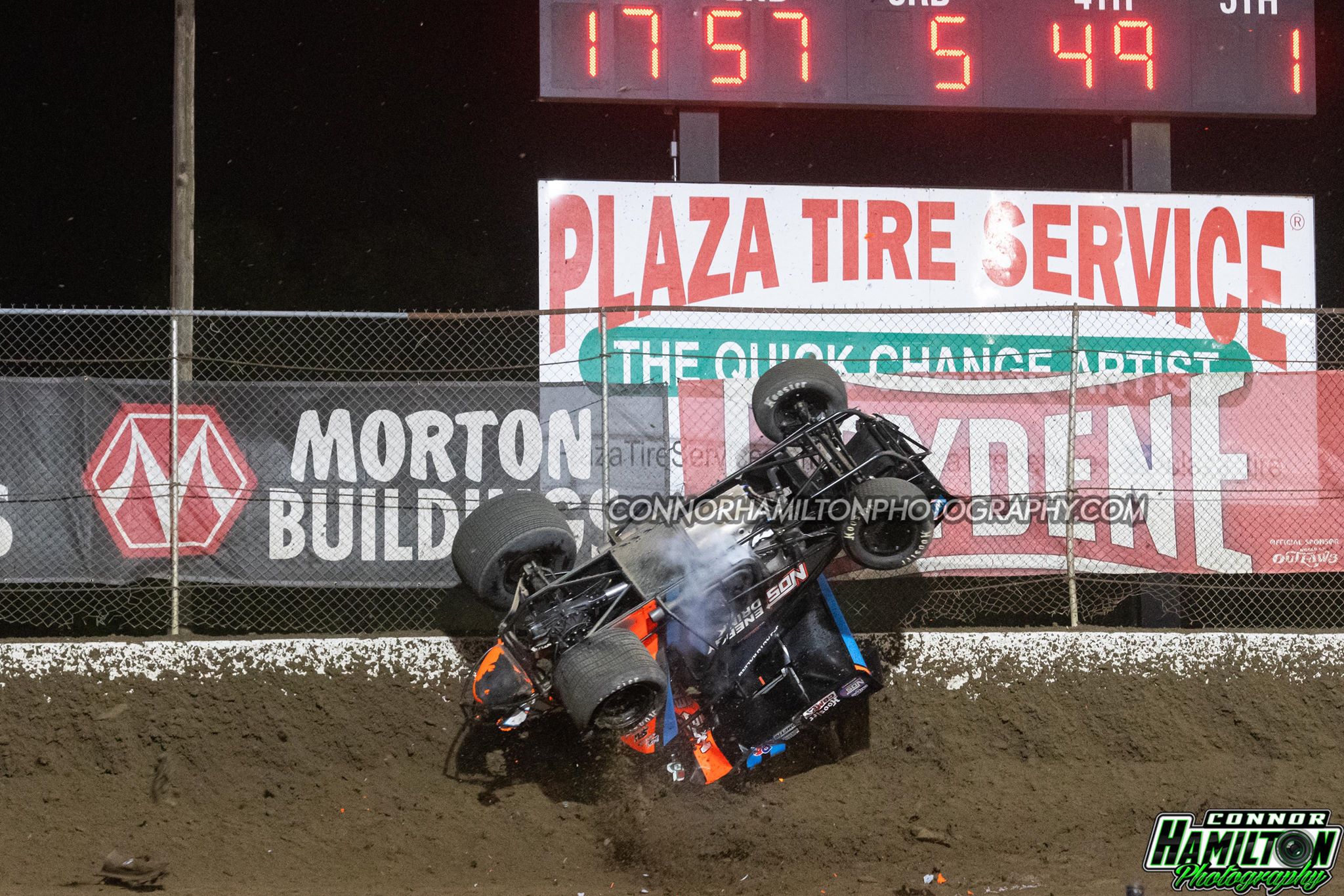 Sheldon Haudenschild flip photos from Federated Auto Parts Raceway at I